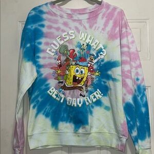 SpongeBob Tie-Dye Sweatshirt Best Day Ever